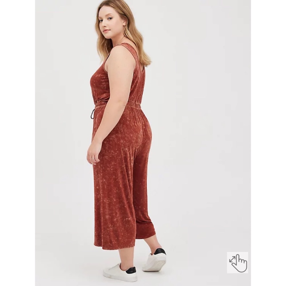 NWT TORRID Jumpsuit - Super Soft Mineral Wash Brown - Picture 4 of 8